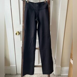 Lululemon Black Flared Cross Over Waist Yoga Pants - Size 4